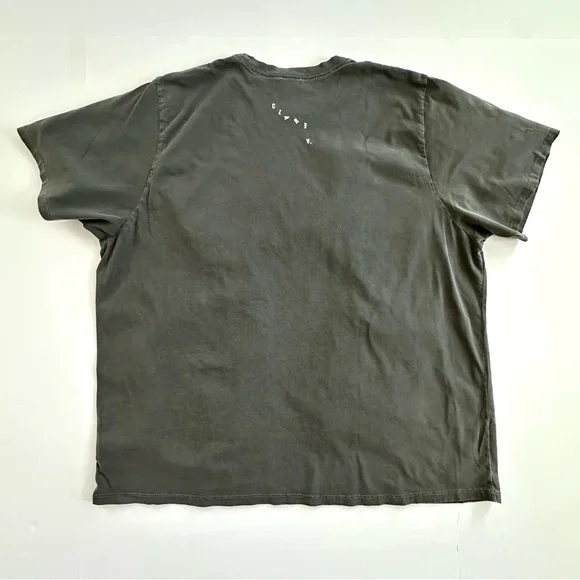 Clare V. Original Tee in Faded Black with Cream Grand 'Oui' Print | XXL | GUC - Picture 5 of 12